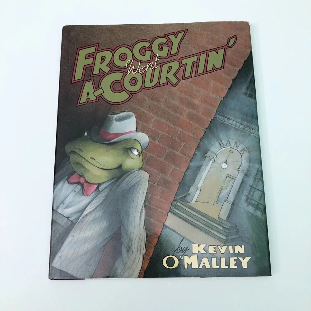 Vtg 1992 Froggy Went A Courtin Hardcover Book By Kevin  Omalley DJ HC